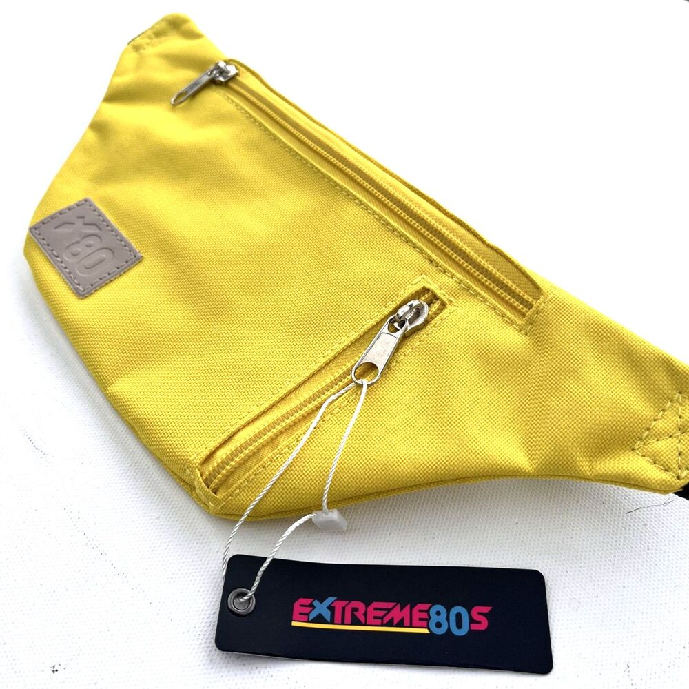 Tipsy Elves Extreme 80s Yellow Travel Fanny‎ Pack NWT